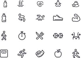 fitness iconen vector ontwerp