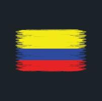 Colombia vlag penseelstreken. nationale vlag vector