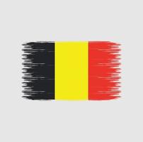 belgische vlag penseelstreken. nationale vlag vector