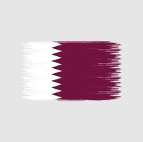 qatar vlag penseelstreken. nationale vlag vector