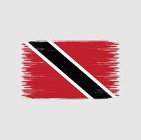 trinidad en tobago vlag penseelstreken. nationale vlag vector