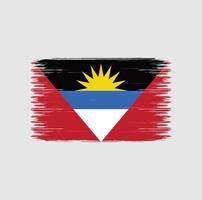 antigua en barbuda vlag penseelstreken. nationale vlag vector