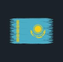 Kazachstan vlag penseelstreken. nationale vlag vector