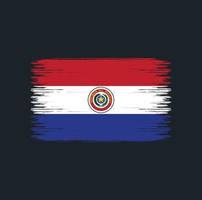 paraguay vlag penseelstreken. nationale vlag vector