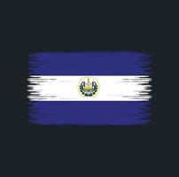 el salvador vlag penseelstreken. nationale vlag vector