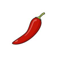 hete rode chili peper vectorillustratie vector