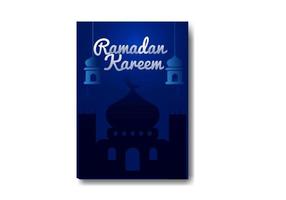 ramadan kareem set posters of invitations.vector afbeelding. plaats voor tekst.ramadan mubarak ontwerp vector