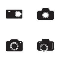 camerapictogram ingesteld. fotografie pictogrammen instellen. beveiligingscamera icoon. foto- en videopictogram. multimedia icon set platte lijn vector iconen