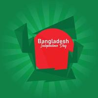 Bangladesh onafhankelijkheidsdag social media postontwerp vector