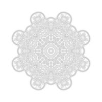 prachtig lijntekeningen mandala-ontwerp vector