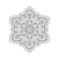 elegant lijntekeningen mandala-ontwerp vector