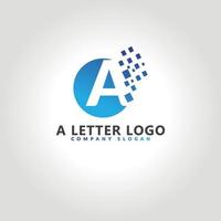 letter een logo-ontwerpsjabloon vector