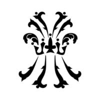 heraldische decoratieve ornament.reusable schilderij stencils.black en wit. voor het ontwerpen van muren, menukaarten, huwelijksuitnodigingen of etiketten, voor lasersnijden, inlegwerk. digitale afbeeldingen. vector