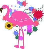 zomer flamingo vector ontwerp