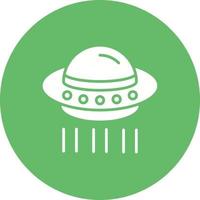 ufo glyph-pictogram vector