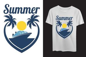 summer vibes poster voor t-shirt print vector