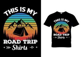 dit zijn mijn roadtrip-shirts vector