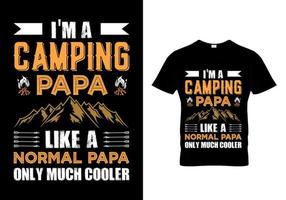 ik ben een campingpapa zoals een vector