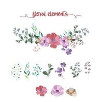 bloemen elementen collectie vector