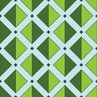 vectorafbeelding van naadloos patroonontwerp met groen en lichtblauw kleurenschema en ook met geometrische vorm. perfect voor patroon van textielindustrie vector