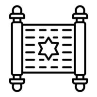 Torah lijn icoon vector
