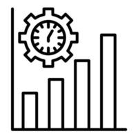 productiviteit lijn icoon vector