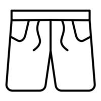 boxershort lijn icoon vector