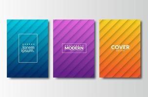 Geometrische horizontale patronen Layout vector