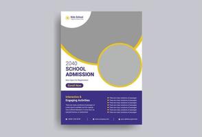 school flyer ontwerp vector