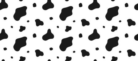 Dalmatische naadloze patroon. koe afdrukken. dierenhuid. vector