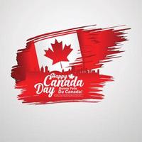 eerste juli canada day, wenskaartachtergrond met typografieontwerp, vector