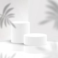 realistische podium witte minimale vector