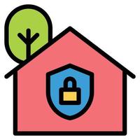 huis veiligheid pictogram vectorillustratie. vector
