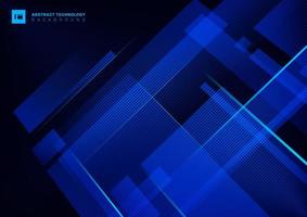 Abstracte technologie concept blauwe geometrisch vector