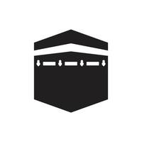 Kaaba pictogram sjabloon zwarte kleur bewerkbaar. Kaaba pictogram symbool platte vectorillustratie voor grafisch en webdesign. vector