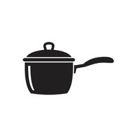 kookpan pictogram sjabloon zwarte kleur bewerkbaar. kookpan pictogram symbool platte vectorillustratie voor grafisch en webdesign. vector