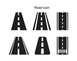 weg pictogram sjabloon zwarte kleur bewerkbaar. vector