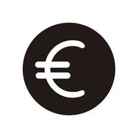 euro teken pictogram, euro vectorillustratie. vector