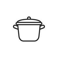 pot pictogram sjabloon zwarte kleur bewerkbaar. pot pictogram symbool platte vectorillustratie voor grafisch en webdesign. vector