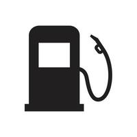 benzinestation pictogram sjabloon zwarte kleur bewerkbaar. benzinestation pictogram symbool platte vectorillustratie voor grafisch en webdesign. vector