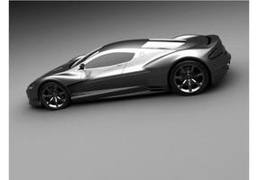 aston martin amv10 concept behang vector