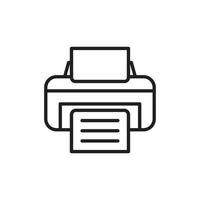 printer pictogram sjabloon zwarte kleur bewerkbaar. printer pictogram symbool platte vectorillustratie voor grafisch en webdesign. vector