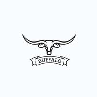 buffalo logo exclusieve ontwerpinspiratie vector