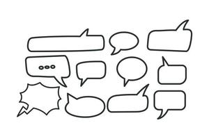 bubble comic speech set, geweldig ontwerp voor elk doel. sticker ontwerp. vector illustratie