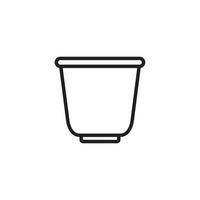 pot pictogram sjabloon zwarte kleur bewerkbaar. pot pictogram symbool platte vectorillustratie voor grafisch en webdesign. vector