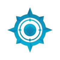 kompas logo ontwerp sjabloon pictogram vector