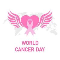 illustratie wereld borstkanker dag. vector