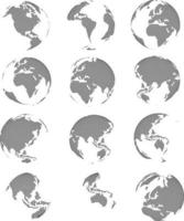 wereldkaart, eenvoudige platte vectorillustratie, wereldkaart vector