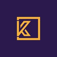 minimalistische letter k logo ontwerpsjabloon vector