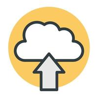 cloud upload concepten vector